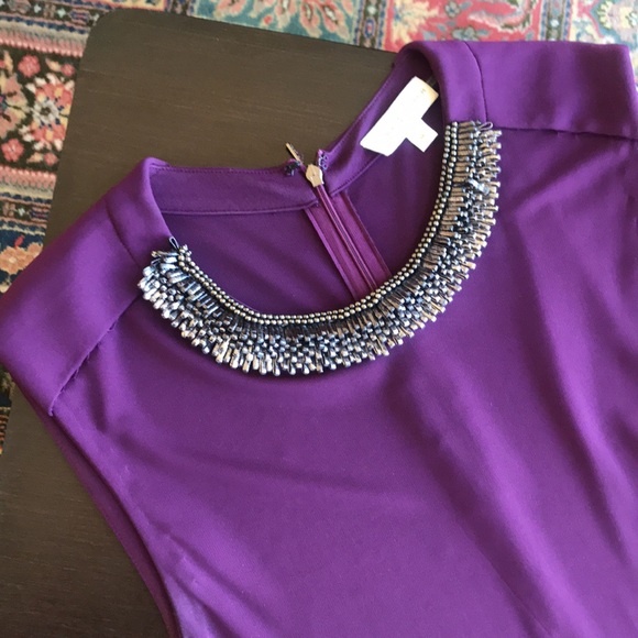 Tory Burch Dresses & Skirts - Tory Burch deep purple sleeveless dress size M